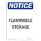 Signmission Safety Sign, OSHA Notice, 7" Height, Flammable Storage Sign, Portrait OS-NS-D-57-V-12783 - alternate 1